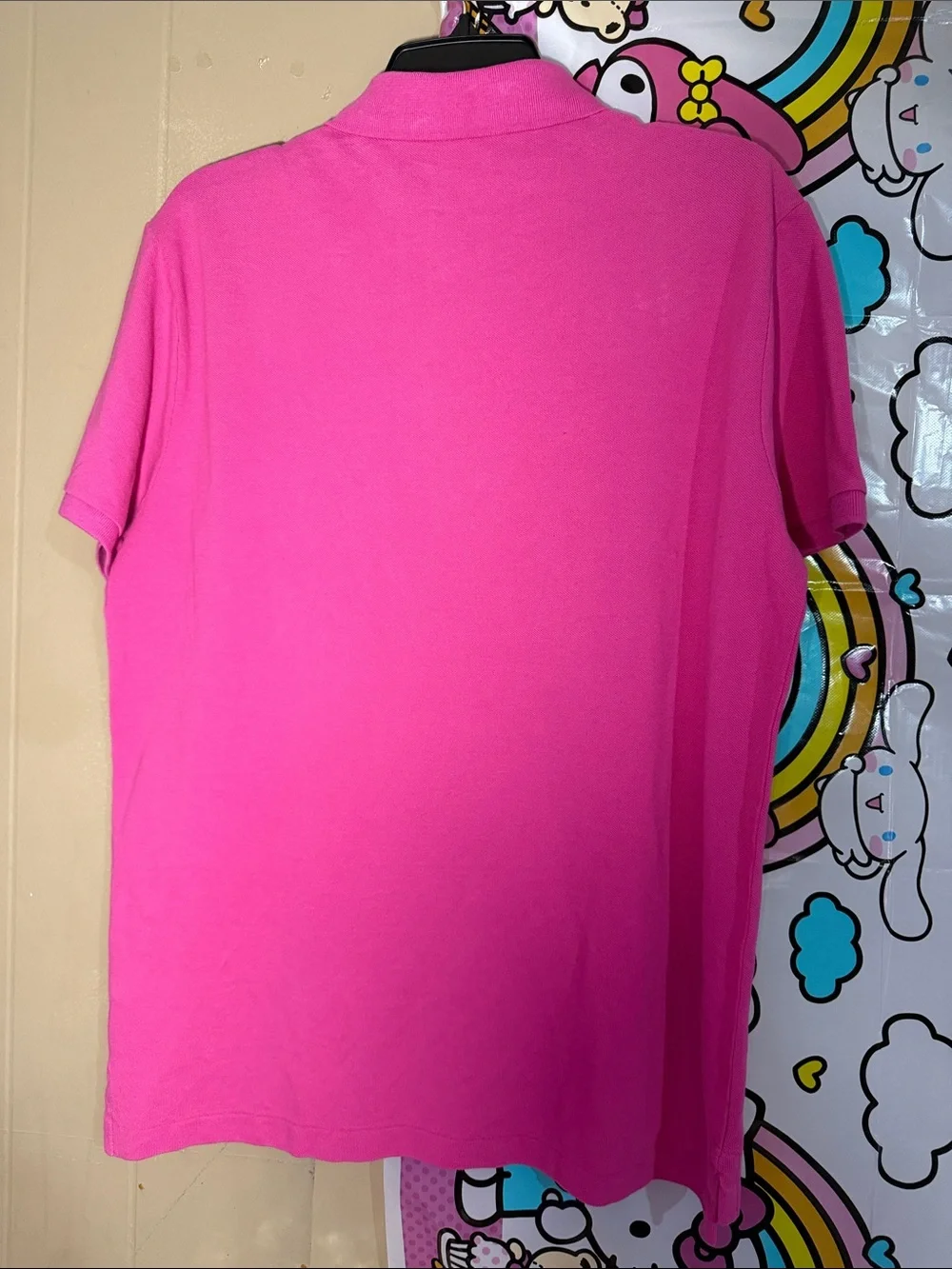 Ralph Lauren Bright Pink Polo with Navy Pony
